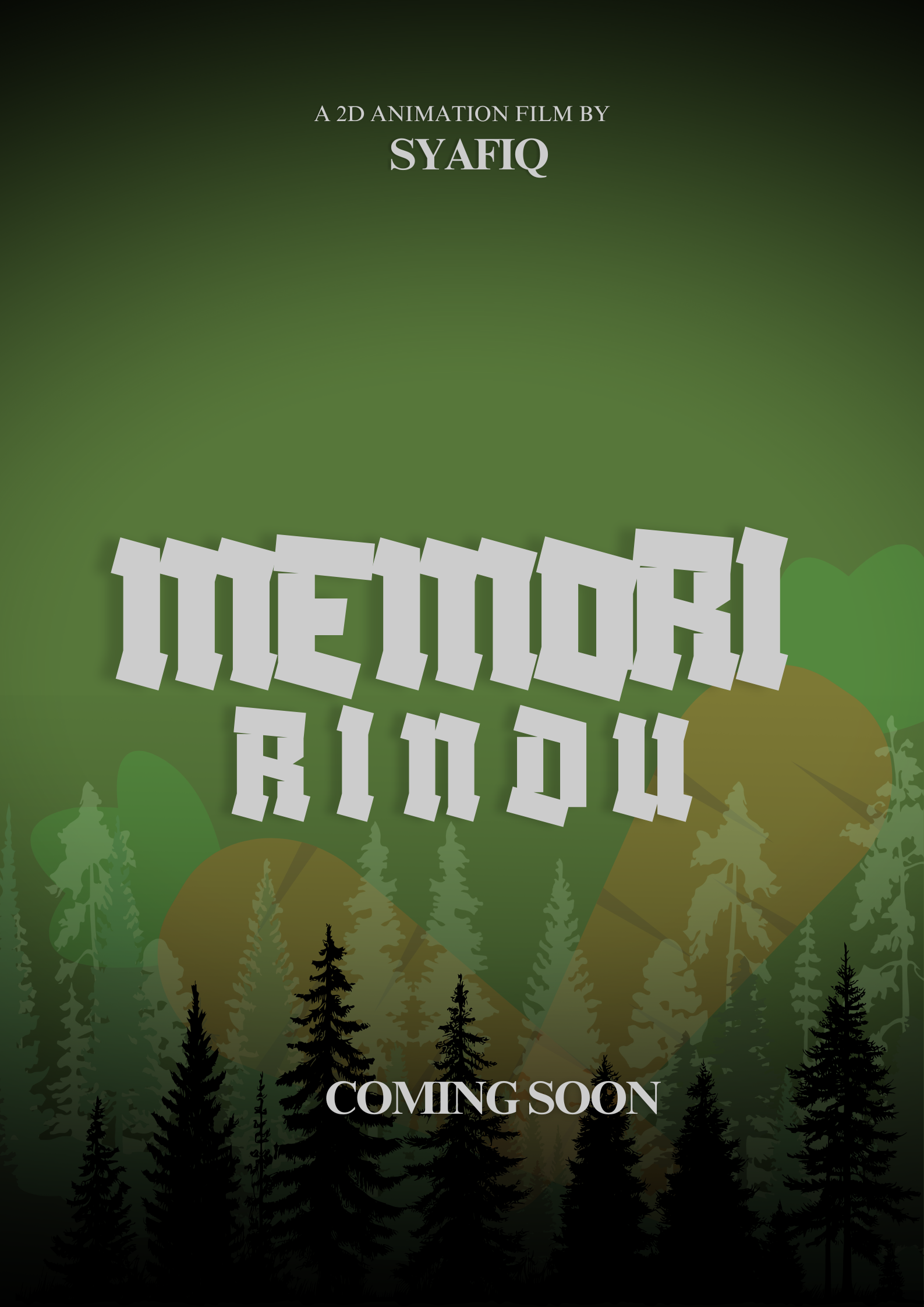 Frames from Memori Rindu short animation